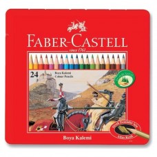 Faber-Castell Kuru Boya Red Line Metal Kutu Tam Boy 24 LÜ 11 58 45