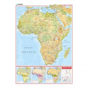 Afrika  Fiziki  Haritası (70x100 cm.)