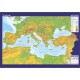 Akdeniz  Ülkeleri  Fiziki  Haritası (70x100 cm.)