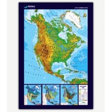 Kuzey  Amerika  Fiziki  Haritası (70x100 cm.)