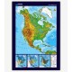 Kuzey  Amerika  Fiziki  Haritası (70x100 cm.)