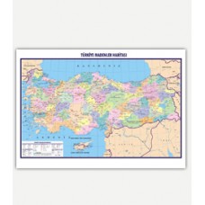 Türkiye Endüstri ve Madenler Haritası  (70x100 cm.)