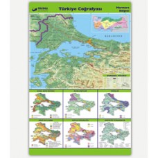 Türkiye Marmara Bölgesi Haritası (70x100 cm.)