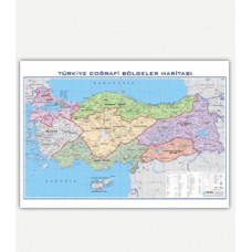 Türkiye Bölgeler ve Barajlar Haritası (70x100 cm.)
